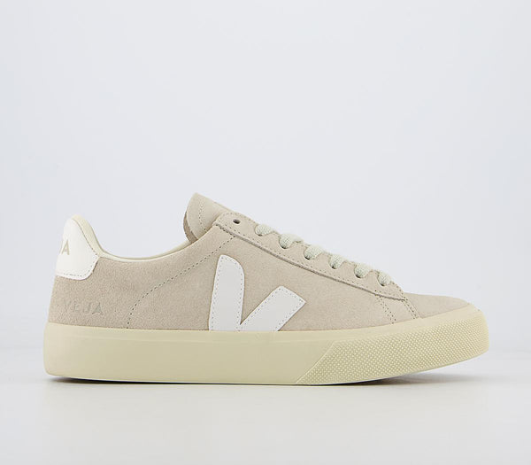Veja Campo Natural White Suede F Uk Size 6.5