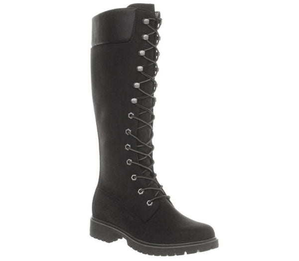 Womens Timberland 14 Inch Premium Boot Black Nubuck