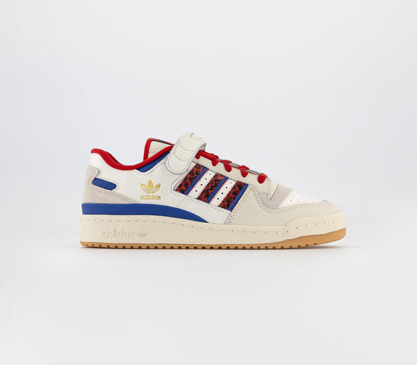 adidas Forum 84 Low Off White Scarlet Collegiate Royal Trainers