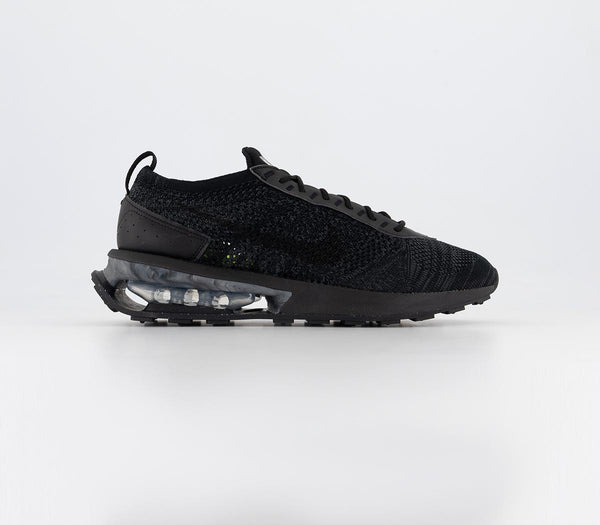 Nike Air Max Flyknit Racer Trainers Black Black Anthracite Black