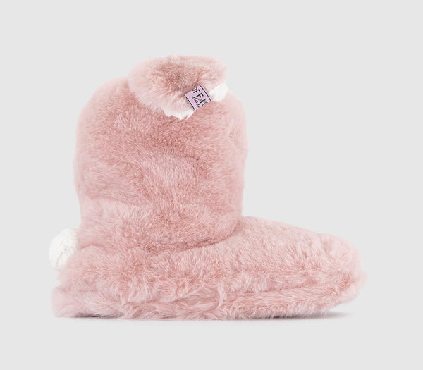 Womens Office Ruby  Bunny Slipper Boots New Pink