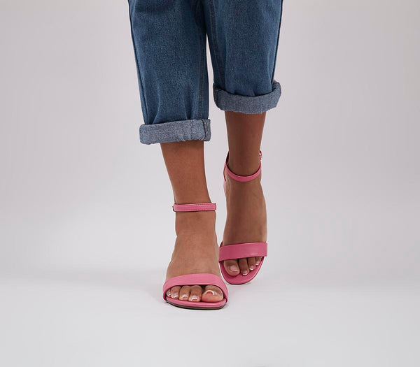 Womens Office My Way Two Part Sandals Hot Pink