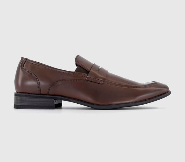 Mens Office Madison Penny Loafers Brown