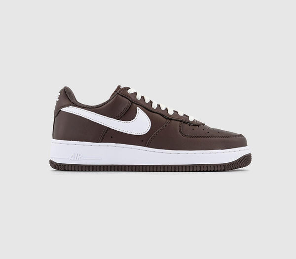 Nike Air Force 1 Low Retro Trainers Qs Chocolate White
