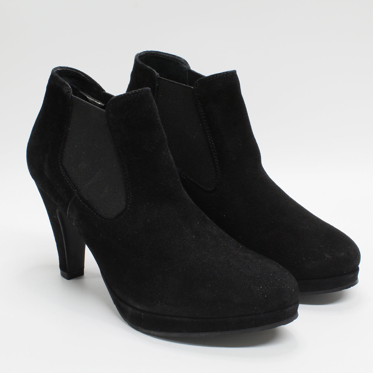 Womens Gardenia Copenhagen Platform Boots Black Suede Uk Size 3