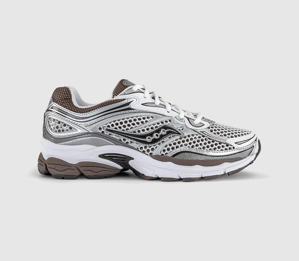 Odd sizes - Saucony Progrid Omni 9 Trainers White Brown UK Sizes Right 7/Left 6