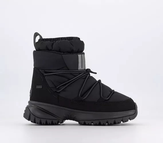 Womens UGG Yose Puff Mid Boots Black UK Size 3