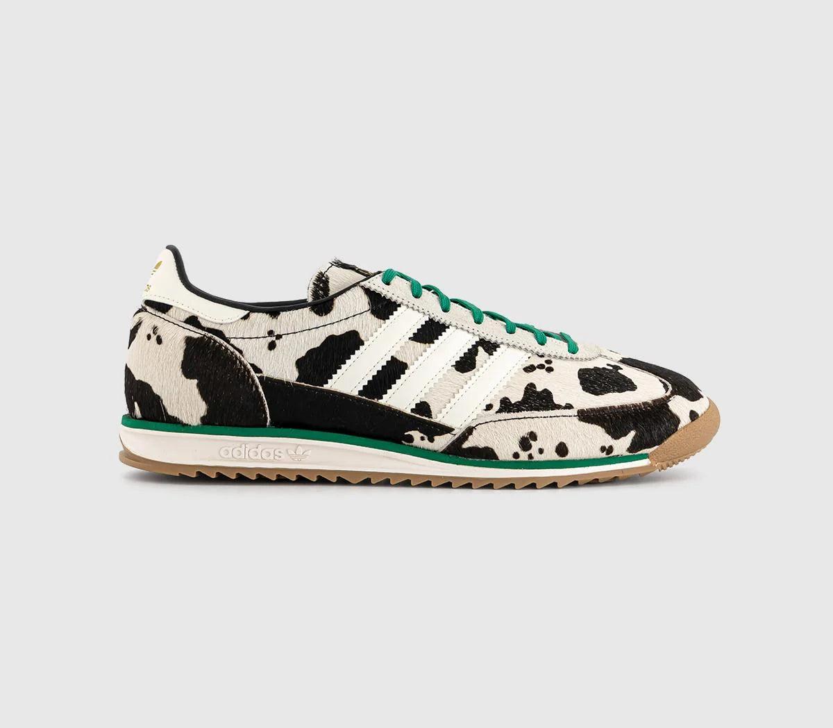 adidas SL 72 Trainers Cow Print Black Offwhite Court UK Size 4