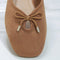 Womens OFFICE Freya Bow Ballerina Flats Tan Faux Suede UK Size 5