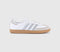 adidas Samba Og Trainers White Silver Metallic Grey UK Size 4