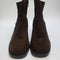 Womens OFFICE Annabella Square Toe Leather Block Heel Boots Brown Suede UK Size 6