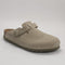 Mens BIRKENSTOCK Boston Clogs Faded Khaki Suede UK Size 7 EU40