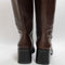 Womens OFFICE Karamel Knee High Block Heel Boots Brown Leather UK Size 7