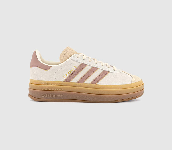 adidas Gazelle Bold W Trainers Cream White Warm Clay Sand Strata UK Size 4