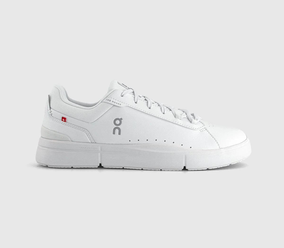 ON The Roger Advantage Trainers White White White F UK Size 5