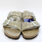Womens BIRKENSTOCK Arizona Two Strap Sandals Taupe Rivet UK Size 4.5 EU37