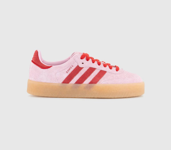 adidas Sambae Trainers Bliss Pink Red Gum UK Size 4