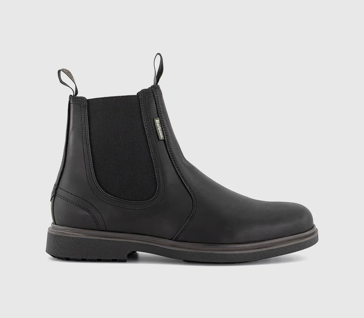 Mens Barbour Hale Chelsea Boots Black UK Size 8