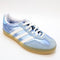 adidas Gazelle Indoor Trainers Bliss Blue White Metallic UK Size 4