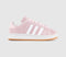 Kids adidas Campus Trainers Clear Pink White Gum UK Size 12 youth