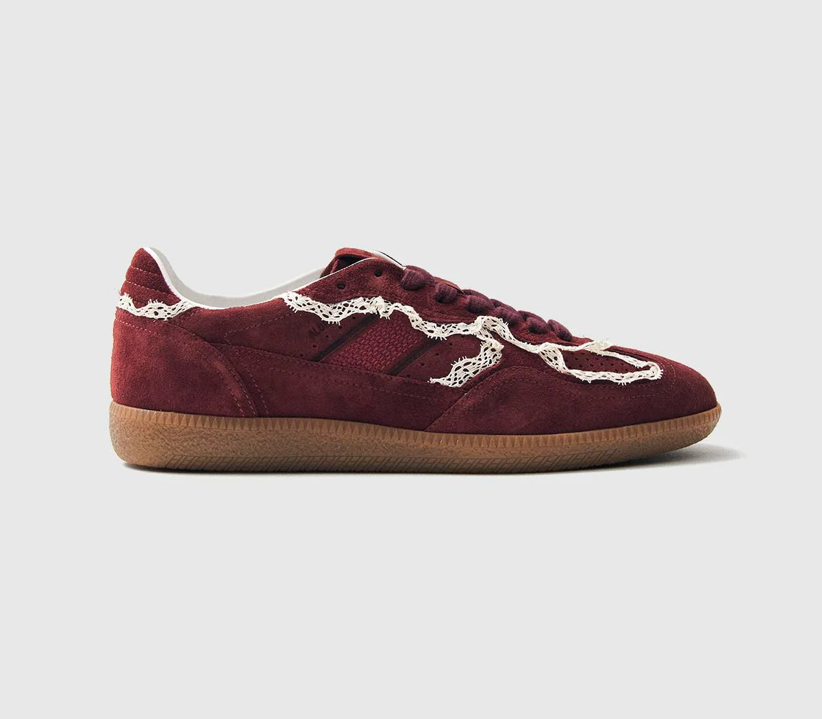 Womens ALOHAS TB490 Crochet Sneakers Burgundy UK Size 5