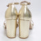 Womens OFFICE Holly Two Part Platform Heeled Sandals Gold UK Size 6