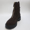 Womens OFFICE Atticus Front Zip Chunky Boots Brown Suede UK Size 5