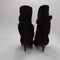 Womens OFFICE Studio Aria Ruched Ankle Boots Brown Suede UK Size 5