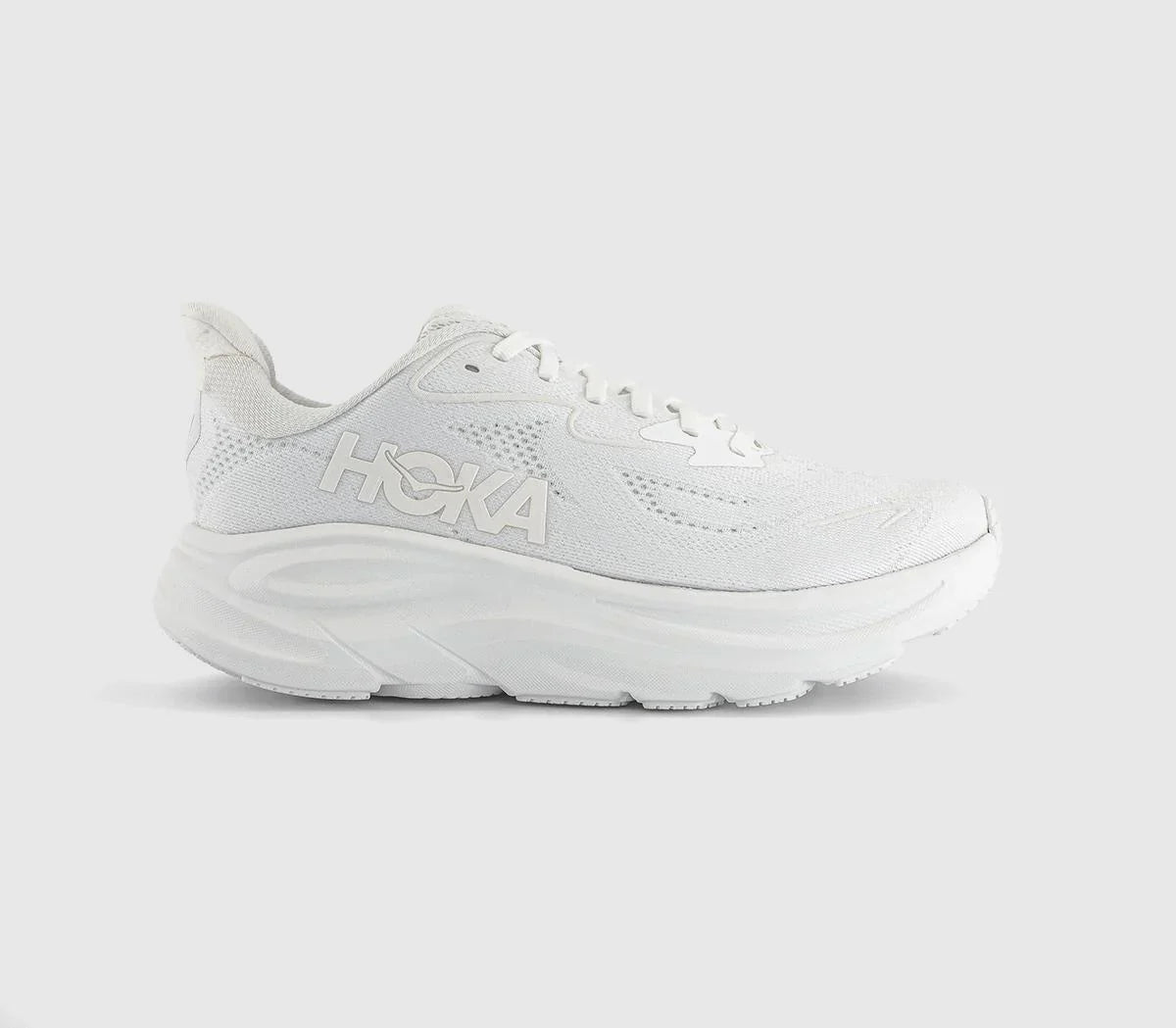 HOKA Clifton 10 Trainers White White F UK Size 6.5