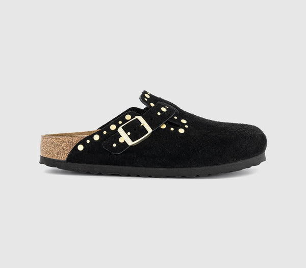Womens BIRKENSTOCK Boston Clog Black Rivet UK Size 5 EU38