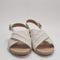 Womens EARTHADDICT Tulip Cross Over Sandals White Leather UK Size 6