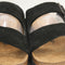 Womens BIRKENSTOCK Arizona Two Strap Sandals Suede Black UK Size 4.5 EU37