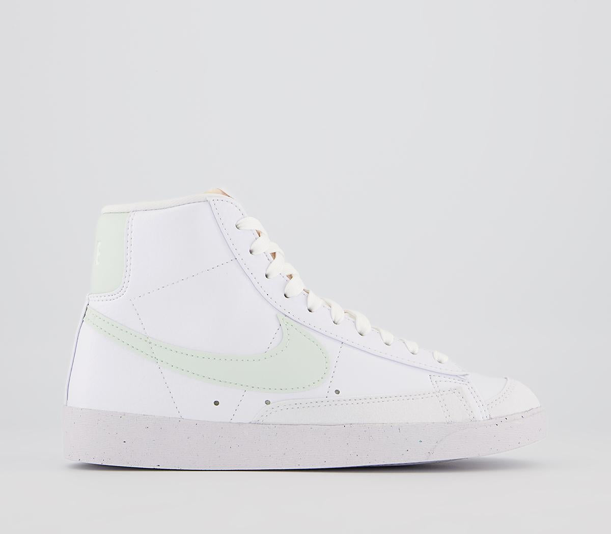 Odd Sizes - Womens Nike Blazer Mid 77 White Barely Green - UK Sizes Right 5/Left 6