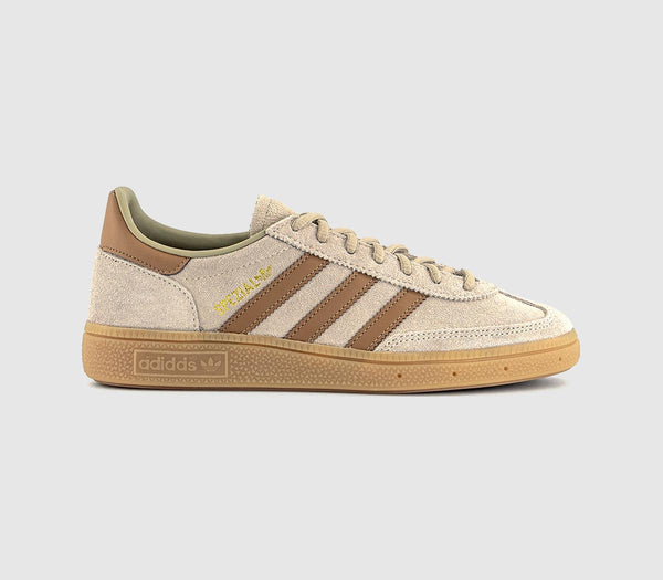 adidas Handball Spezial Trainers Wonder Beige Cardboard Gum UK Size 10.5