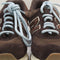 New Balance 574 Trainers Darker Grey Matter Darker Sea Salt UK Size 5