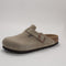 Womens BIRKENSTOCK Boston Clog Taupe Suede UK Size 5 EU38