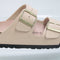 Womens BIRKENSTOCK Arizona Two Strap Sandals New Beige Pink Clay Triples Birko UK Size 5.5 EU39