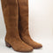 Womens OFFICE Kezia Heeled Western Knee Boots Tan Suede UK Size 8
