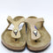 Womens BIRKENSTOCK Toe Thong Soft Footbed Sandals Sandcastle Nubuck UK Size 5.5 EU39