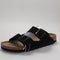 Womens BIRKENSTOCK Arizona Two Strap Sandals Suede Black UK Size 7.5 EU41