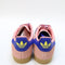 adidas Gazelle Trainers Semi Pink Spark Lucid Blue Pure Sulfur UK Size 4