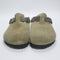 Mens BIRKENSTOCK Boston Clogs Faded Khaki Suede Leather UK Size 7.5 EU41
