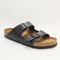 Mens Birkenstock Arizona Two Strap Black Leather