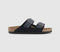 Mens Birkenstock Arziona Two Strap Midnight Suede Oiled Leather