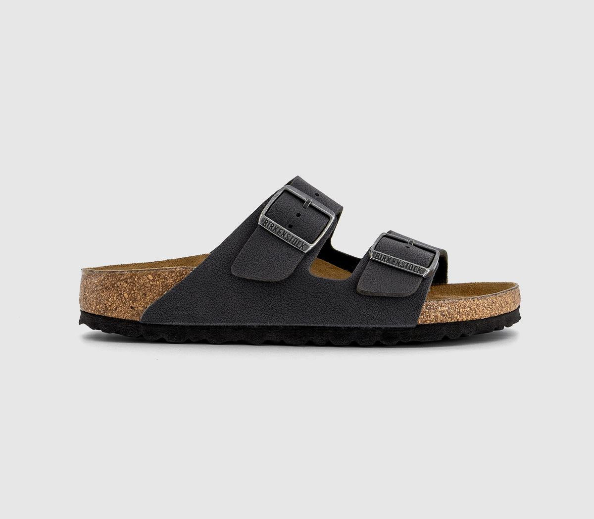 Mens BIRKENSTOCK Arizona Two Strap Sandals M Velvet Grey Birko