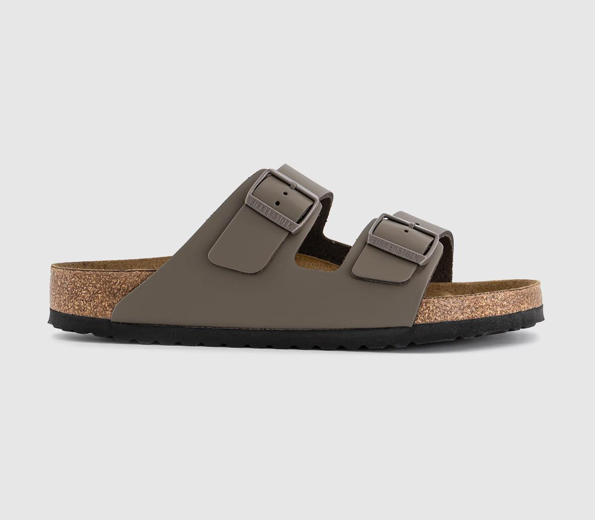 Mens BIRKENSTOCK Arizona Two Strap Sandals M Concrete Gray