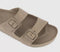 Mens BIRKENSTOCK Arizona Two Strap Sandals Gray Taupe Eva