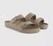 Mens BIRKENSTOCK Arizona Two Strap Sandals Gray Taupe Eva