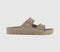Mens BIRKENSTOCK Arizona Two Strap Sandals Gray Taupe Eva