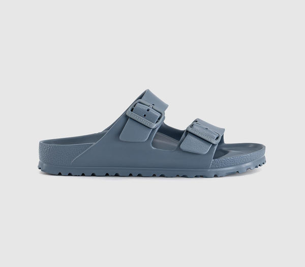 Mens BIRKENSTOCK Arizona Two Strap Sandals Basalt Grey Eva